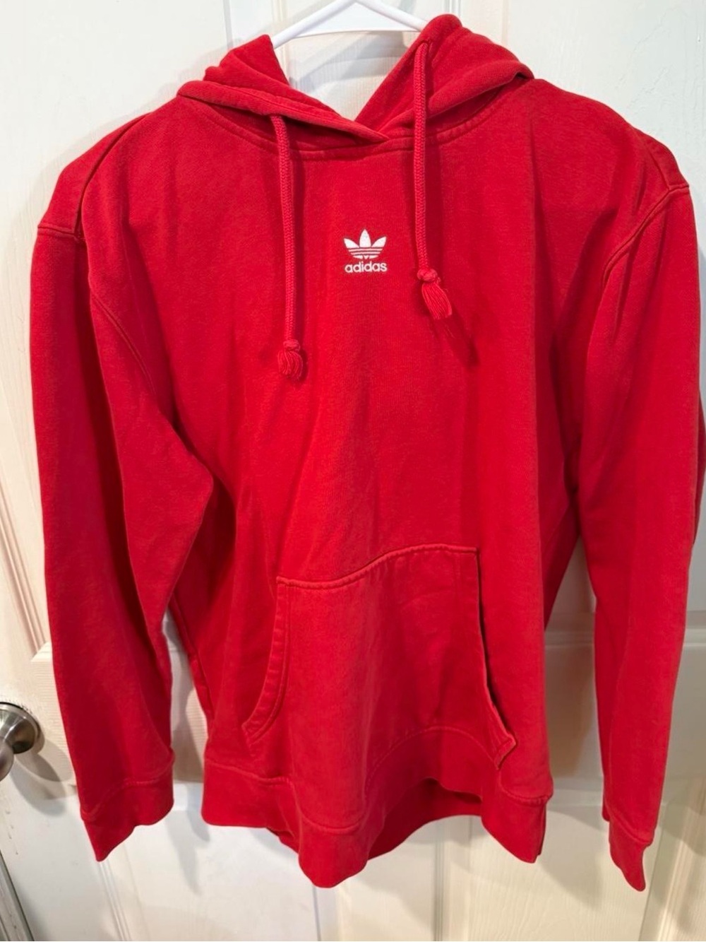 Men’s red adidas sweatshirt